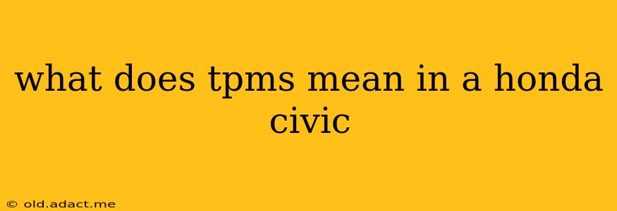 what does tpms mean in a honda civic