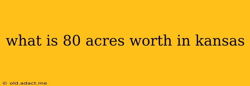 what is 80 acres worth in kansas
