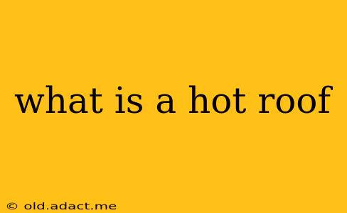 what is a hot roof