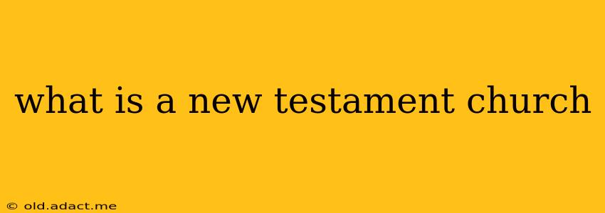 what is a new testament church