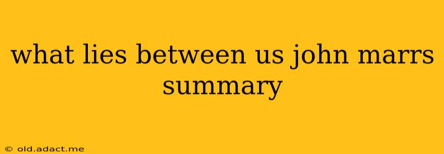 what lies between us john marrs summary