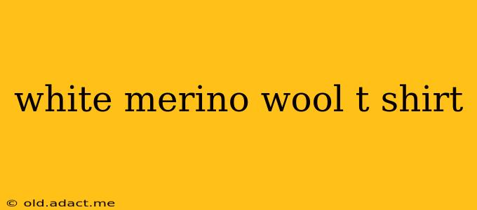 white merino wool t shirt