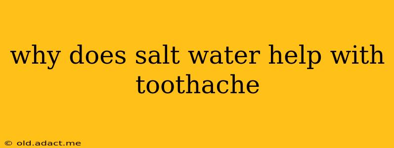 why does salt water help with toothache
