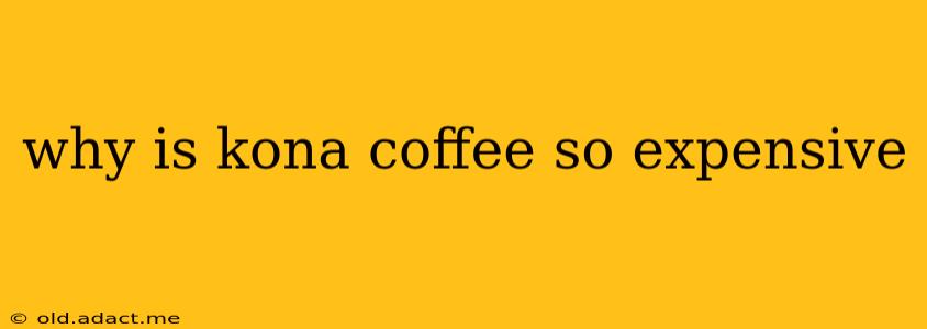 why is kona coffee so expensive