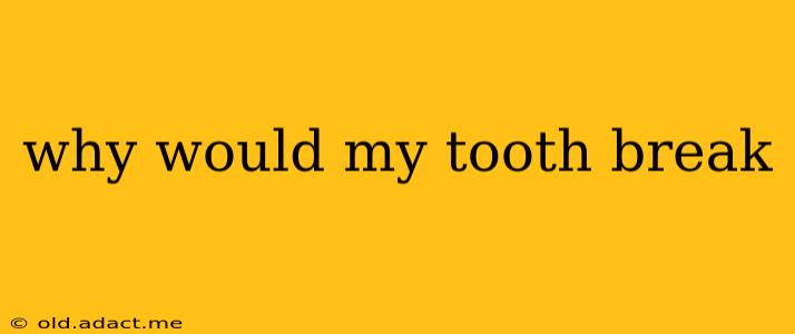 why would my tooth break