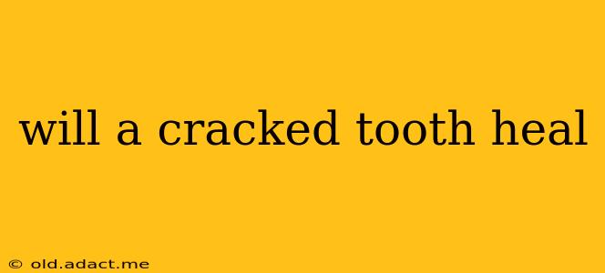 will a cracked tooth heal