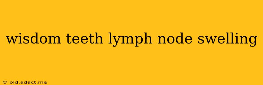 wisdom teeth lymph node swelling
