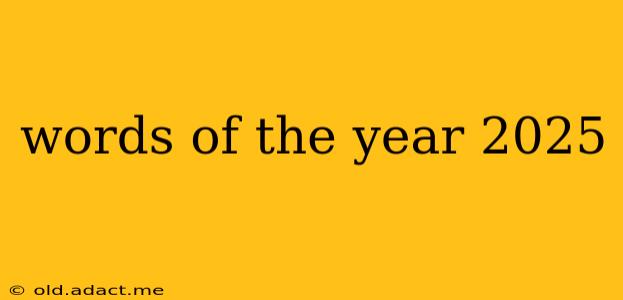 words of the year 2025