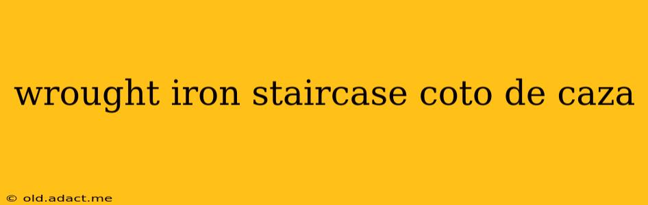 wrought iron staircase coto de caza