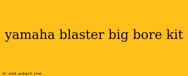 yamaha blaster big bore kit