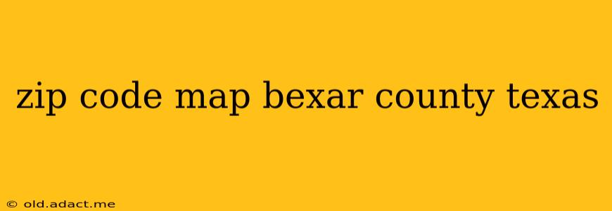 zip code map bexar county texas